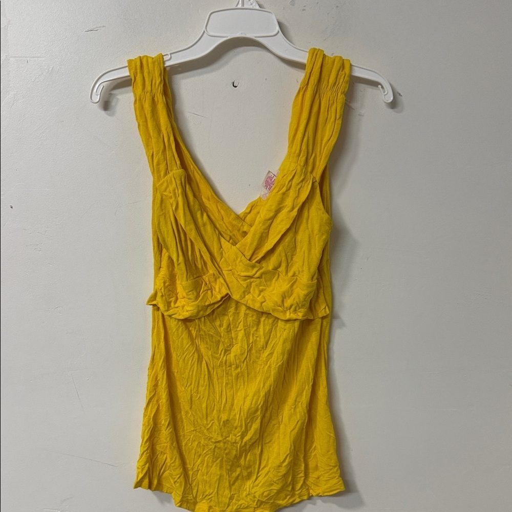 Candie's Vibrant Yellow Tank Top Y2K 2005